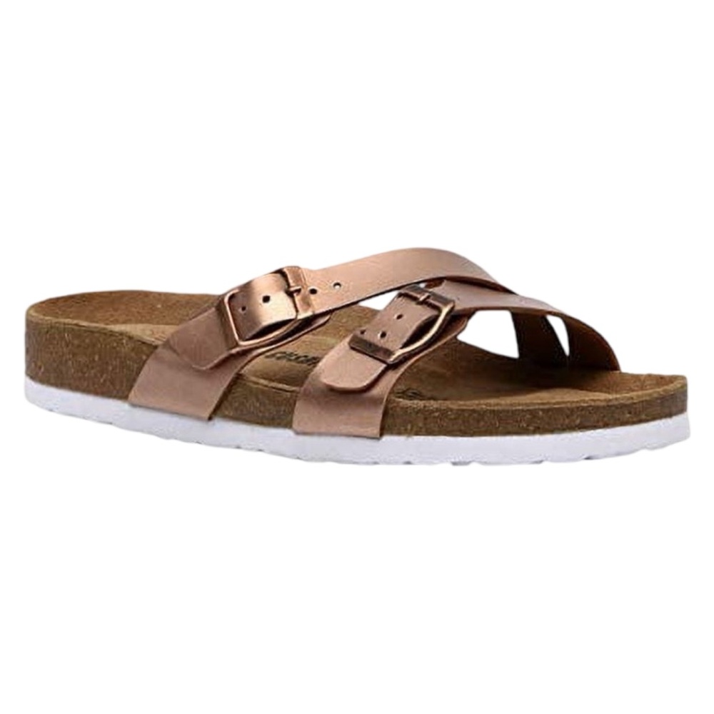 NWOT Cushionaire Liza Cork Footbed Sandals - Picture 2 of 10